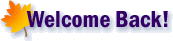 Welcome Back!